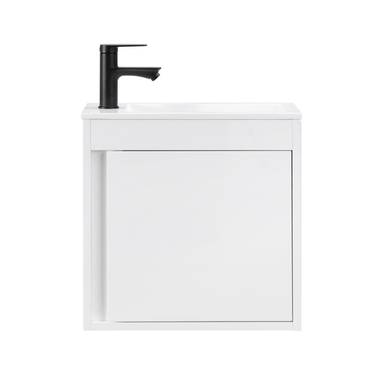 Ensemble lavabo WC invités NERO 50 cm blanc brillant
