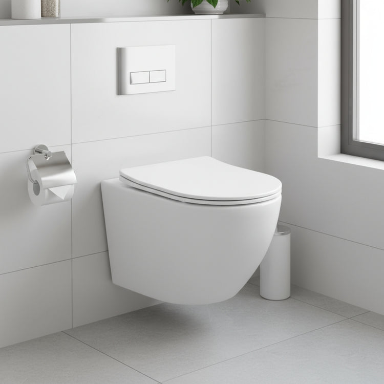 Hänge-WC mit spülrandlosem Design: Moderne Hygiene & Wassereffizienz