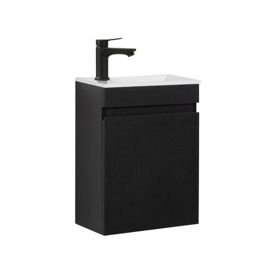 Kometmöbel Guest WC Washbasin Set 40cm Matt Black
