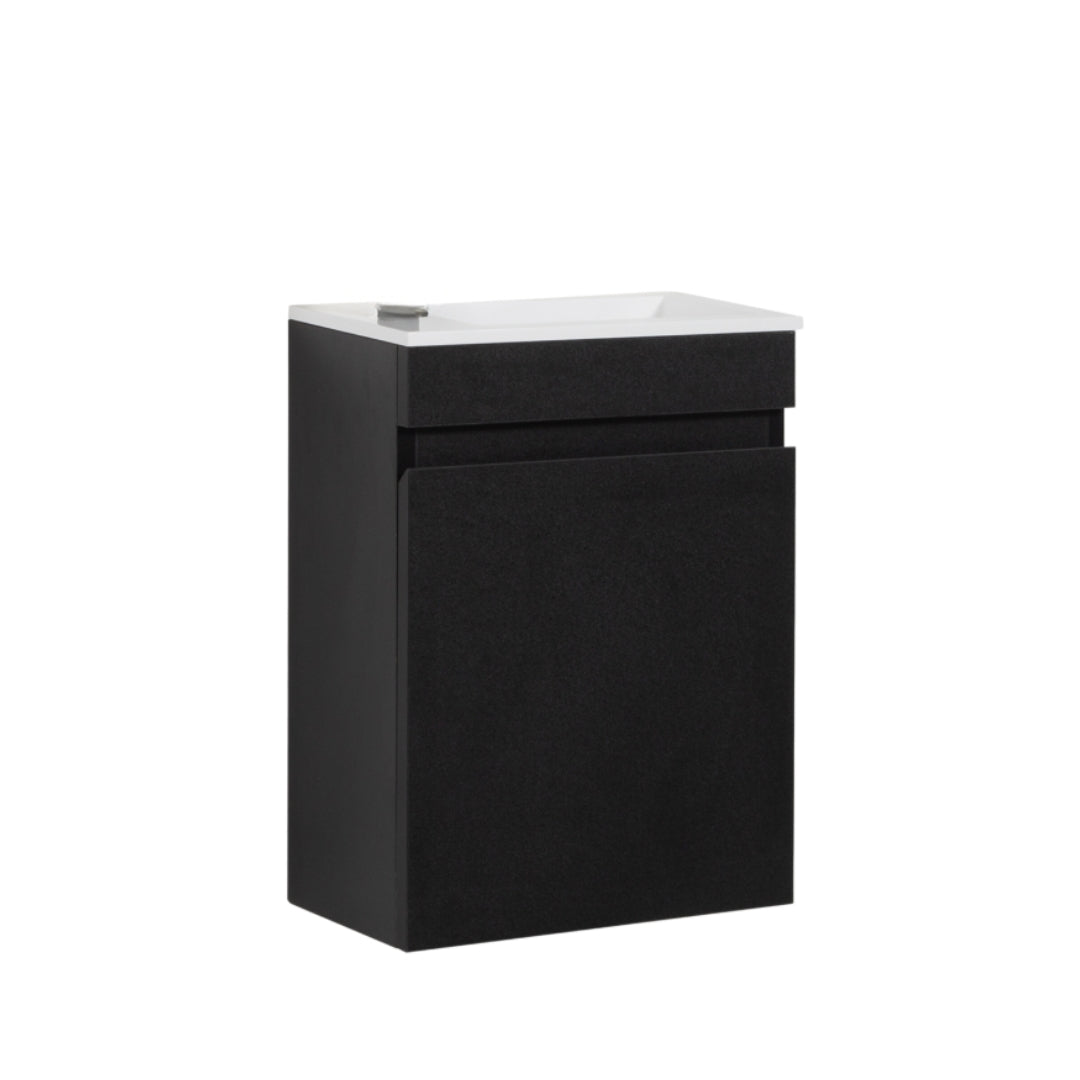 Kometmöbel Guest WC Washbasin Set 40cm Matt Black