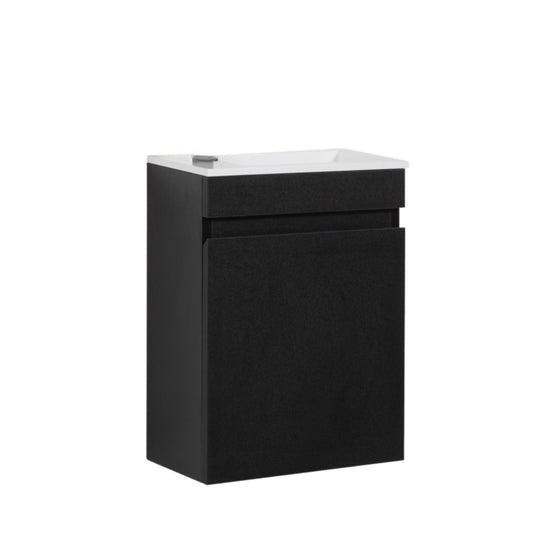 Kometmöbel Guest WC Washbasin Set 40cm Matt Black