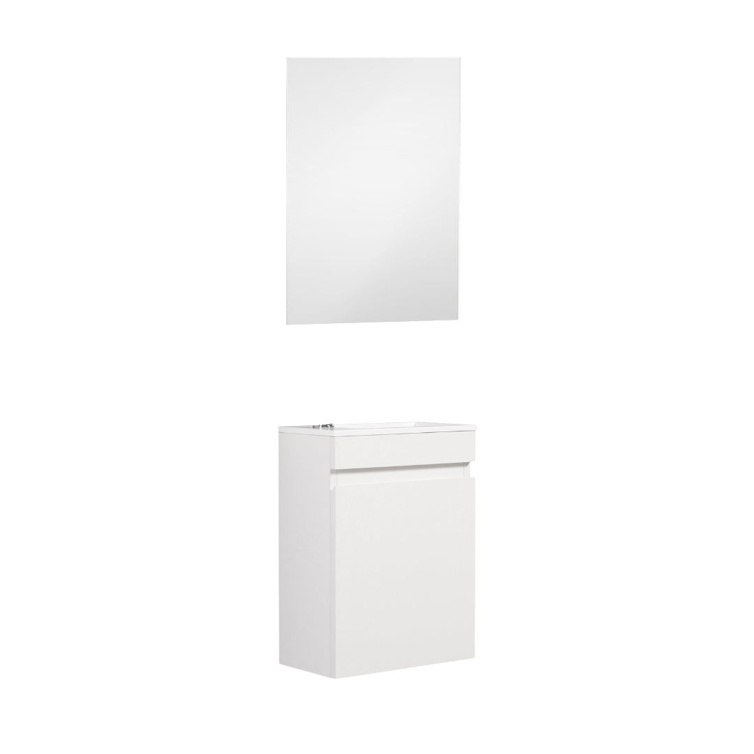 Kometmöbel Guest WC Washbasin Set 40cm High Gloss White