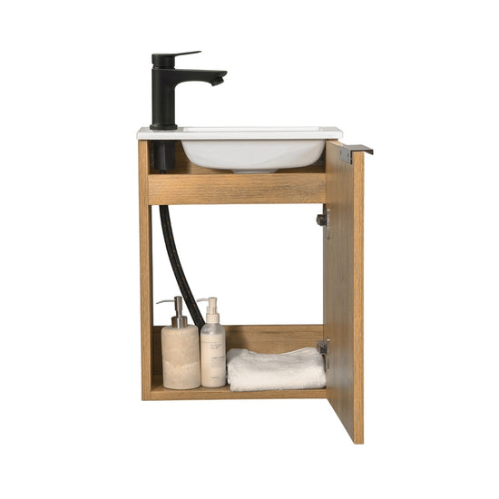 Kometmöbel Guest Bathroom Vanity Set 40cm Oak