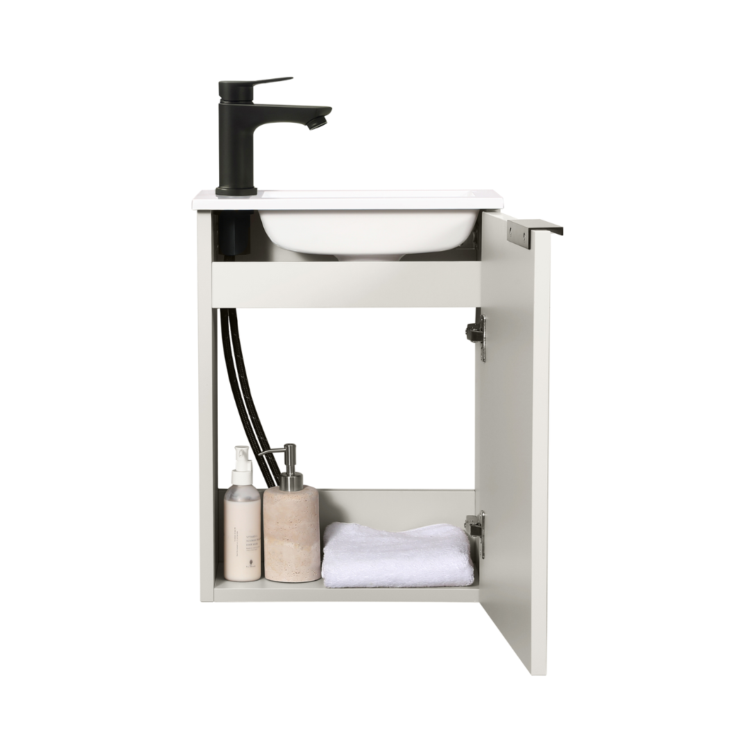 Kometmöbel Guest Bathroom Vanity Set 40cm Oak
