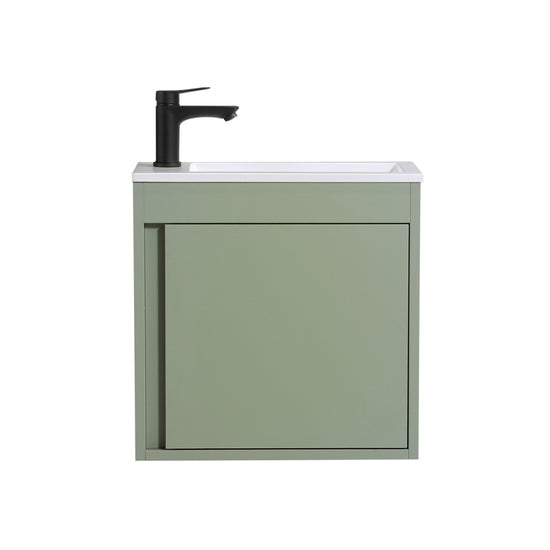 NERO Gäste-WC Waschtisch Set 50cm Grün