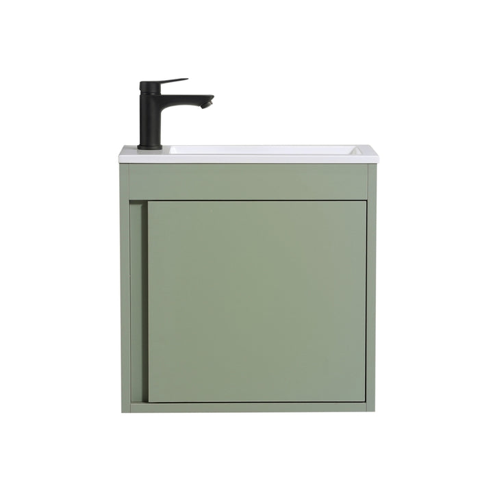 Ensemble lavabo WC invités NERO 50 cm noir