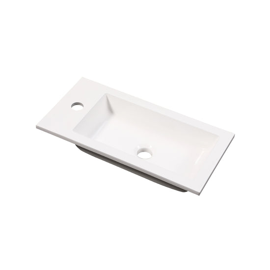 NERO Gäste-WC Waschtisch Set 50cm Schwarz