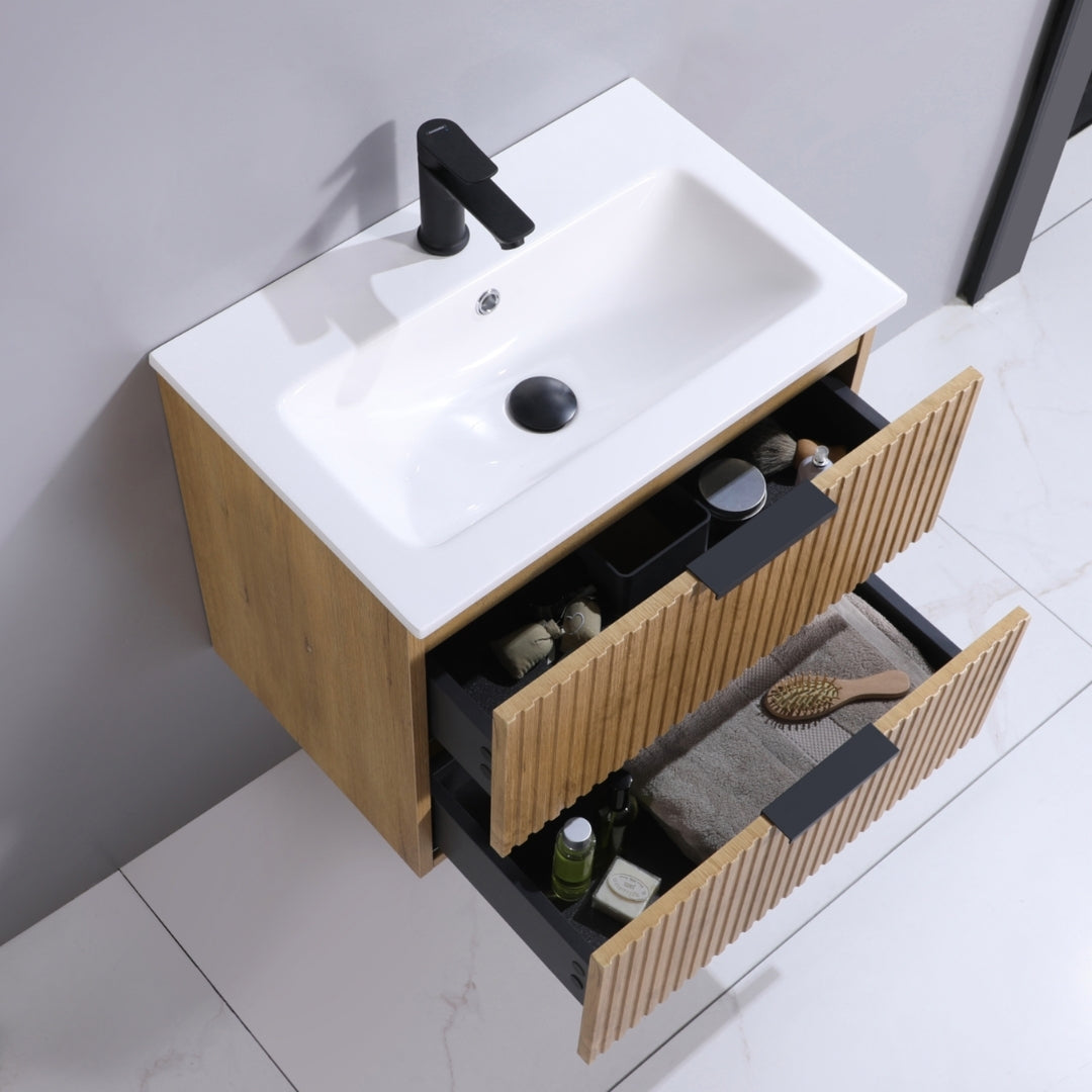 Kometmöbel Vanity 60 cm 2 Soft-Closing Oak