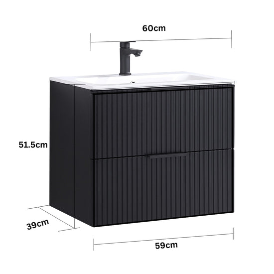 Kometmöbel Vanity 60 cm 2 Soft-Closing Oak