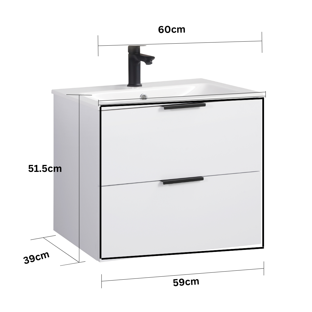 ORLO Waschtischunterschrank 60cm Weiß